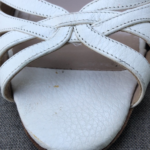 Manolo Blahnik Cream Strappy Heels - Picture 9 of 9